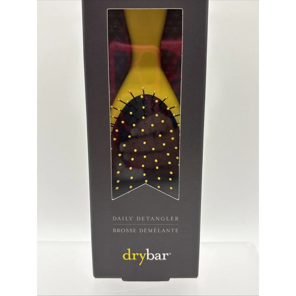 Drybar The Super Lemon Drop Long Lasting Bristles Daily Detangler New In Box